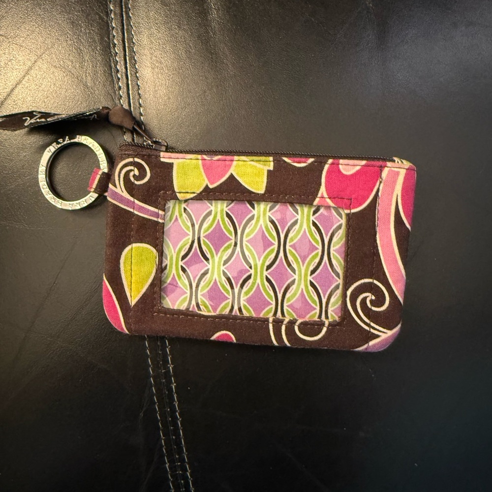 Vera Bradley Pink and Brown Patterned Wallet